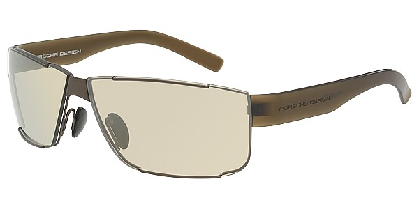 Porsche Design P 8509 Sunglasses, Matte Brown Gray, Olive (D)
