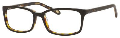 Fossil Grey Eyeglasses, 0QYZ(00) Brown Havana