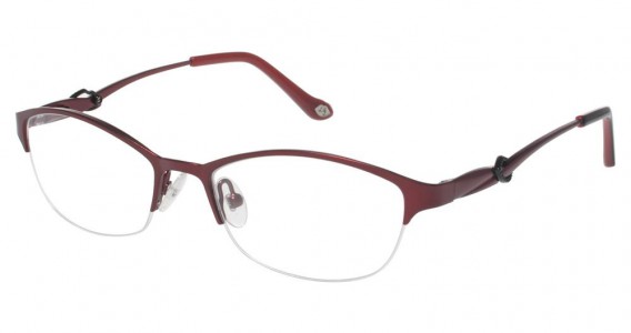 Lulu Guinness L744 Eyeglasses, RED/BLACK (RED)