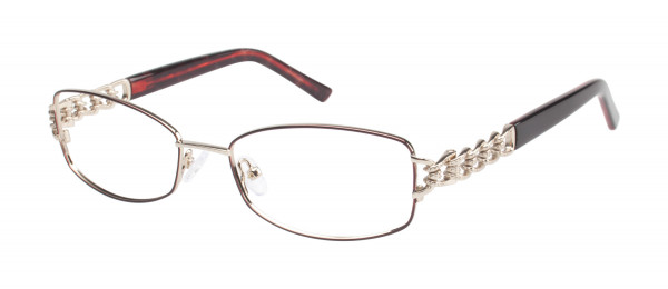 Tura R507 Eyeglasses, Burgundy/Gold (BUR)