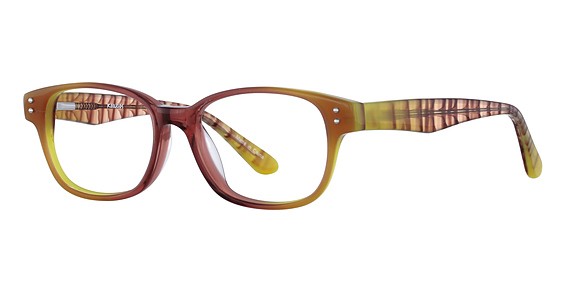 Alpha Viana 2548 Eyeglasses, C1 Red/Brown/Yellow