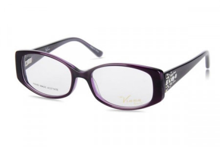 Alpha Viana V1016 Eyeglasses, C2 Dark.Purple