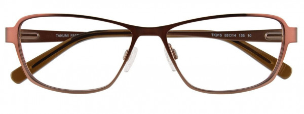 Takumi TK915 Eyeglasses, 010 - Satin Brown & Light Brown