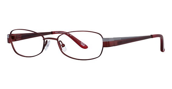 Scott Harris Scott Harris 287 Eyeglasses, 1 Red/Grey