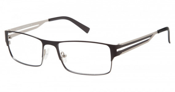 L'Amy Philippe Eyeglasses, C01 Matte Black / Matte Silver