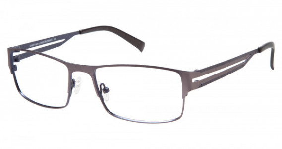 L'Amy Philippe Eyeglasses, C02 Matte Grey / Matte Navy