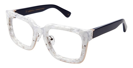 Phillip Lim KAZ Eyeglasses, WHMAR WHITE MARBLE (Clear)