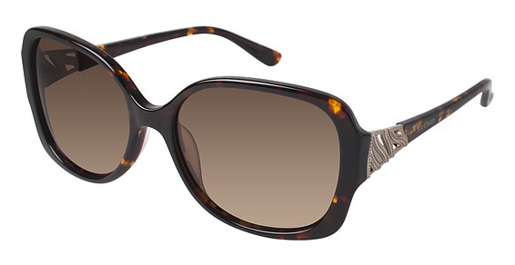 Kay Unger NY K618 Sunglasses, TOR Tortoise