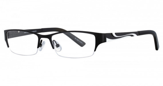 Richard Taylor Tamra Eyeglasses, Black/White