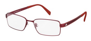 adidas A003 Base-Y Full Rim Performance Steel kids Eyeglasses, 6053 red matte