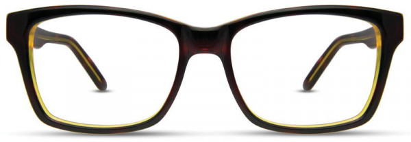 Adin Thomas AT-256 Eyeglasses, 2 - Chocolate / Yellow