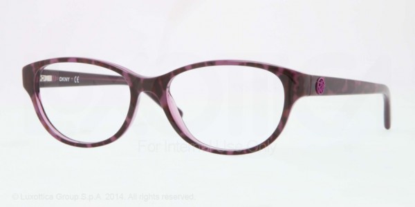 DKNY DY4642 Eyeglasses, 3616 TOP LEOPARD ON VIOLET TR (VIOLET)