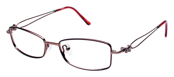 Tura R207 Eyeglasses, Burgundy/Red (BUR)