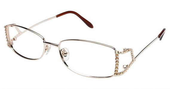 Jimmy Crystal Grace Eyeglasses, Gold