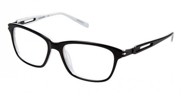 Azzaro AZ30080 Eyeglasses, C1 Black/White