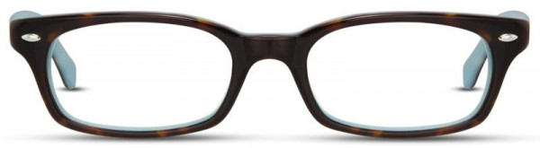 David Benjamin Old School Eyeglasses, 2 - Dark Tortoise / Aqua