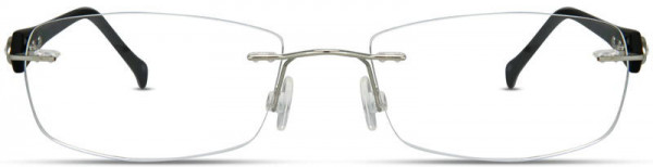 Cote D'Azur Boutique-172 Eyeglasses, 2 - Silver / Black