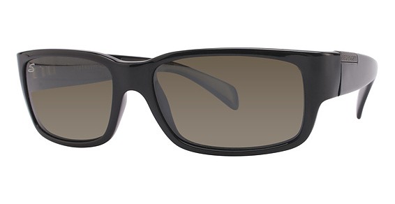 Serengeti Eyewear Merano Sunglasses, Shiny Black (555Nm Polarized)