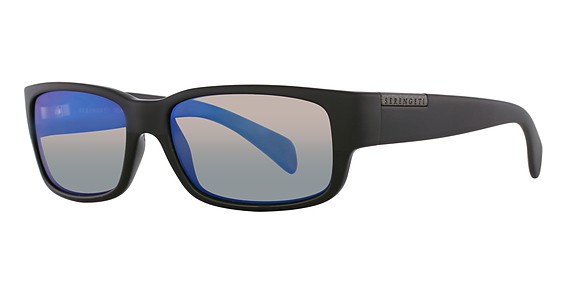 Serengeti Eyewear Merano Sunglasses, Satin /Shiny Black (Polarized 555Nm Blue)