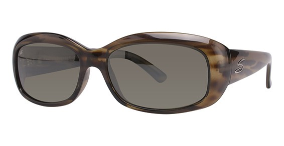 Serengeti Eyewear Bianca Sunglasses, Dark Stripe Tortoise (555Nm Polarized)