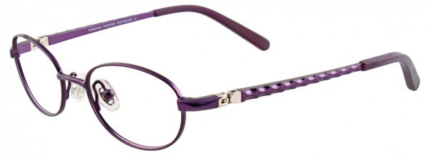 EasyClip EC309 Eyeglasses, SATIN DARK PURPLE