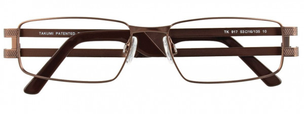 Takumi TK917 Eyeglasses, 010 - Satin Brown & Navy