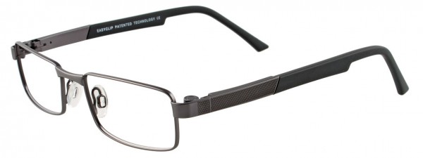 EasyClip EC301 Eyeglasses, SATIN DARK STEEL