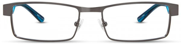 David Benjamin DB-163 Eyeglasses, 2 - Graphite / Turquoise