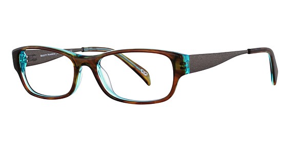 Scott Harris Scott Harris 303 Eyeglasses, 3 Brown Demi/Turquoise