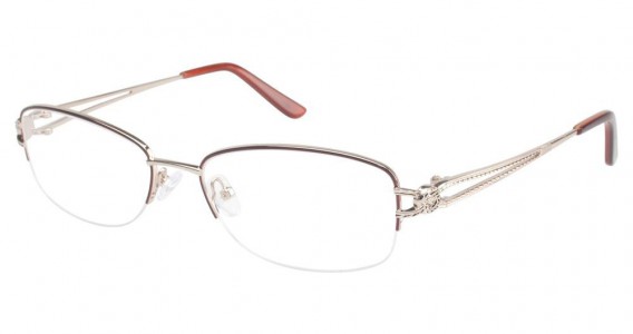 Tura R505 Eyeglasses, Rose/Burgundy (ROS)
