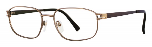 Seiko Titanium T1050 Eyeglasses, C92 Smoke Dk Brown/Dk Brown