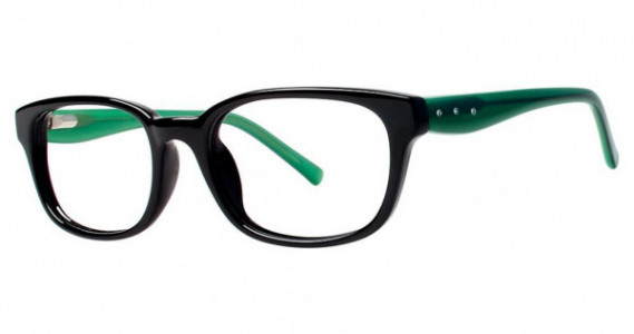 Genevieve Romantic Eyeglasses, black/jade