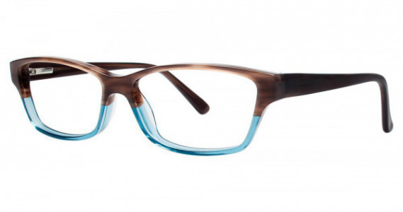 Genevieve INFUSION Eyeglasses, Brown/Blue