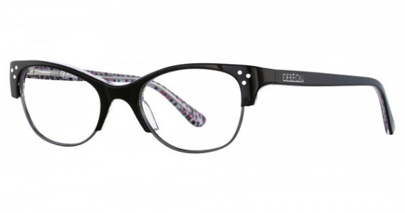 Dereon DOC 275 Eyeglasses, 001 Black/Animal