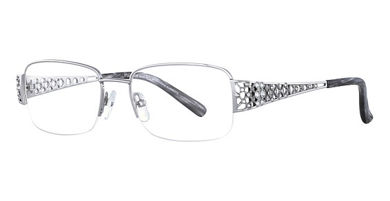 Allure Eyewear PLO 320 Eyeglasses, 045 Shiny Silver