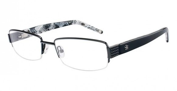 Jessica Simpson J925 Eyeglasses, OXWH BLACK/WHITE