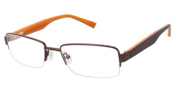 Geoffrey Beene G408 Eyeglasses, brown (BRN)