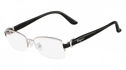 Ferragamo SF2113R Eyeglasses, (081) LIGHT GUNMETAL