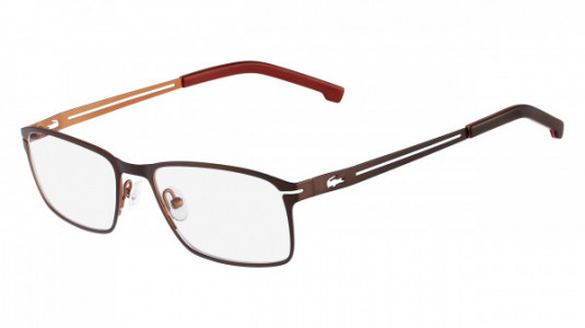 Lacoste L2167 Eyeglasses, (210) SATIN BROWN