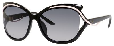 Christian Dior Dior Audacieuse 2/S Sunglasses, 09OE(HD) Shiny Black / Pink