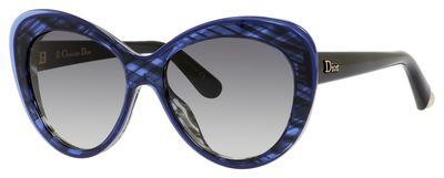 Christian Dior Dior Promesse 1/S Sunglasses, 03HH(VK) Blue Striated Gray