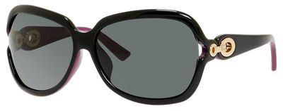 Christian Dior Diorissimo 2/F/N/S Sunglasses, 0EWK(YI) Shiny Black Fuchsia