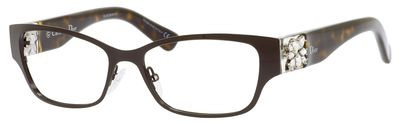 Christian Dior Cd 3775 Eyeglasses, 048N(00) Brown Crystal Havana