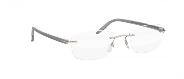 Silhouette SPX Signia 4377 Eyeglasses, 6054 Silver Gold Touch