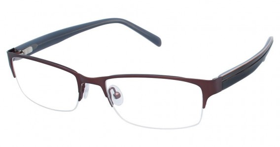 Geoffrey Beene G410 Eyeglasses, Brown (BRN)