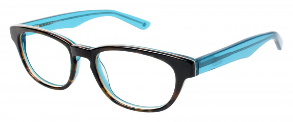 Jessica Simpson J1013 Eyeglasses, BRTQ BROWN/TURQUOISE