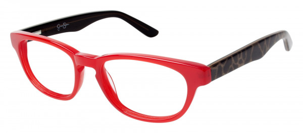 Jessica Simpson J1013 Eyeglasses, RED RED/ANIMAL