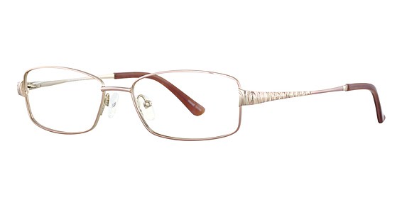 Joan Collins 9812 Eyeglasses, Gold/Lt Brown