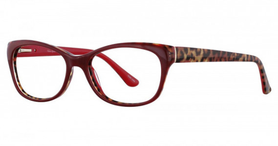 Valerie Spencer 9290 Eyeglasses, Red/Leopard