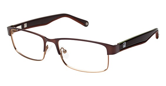 Sperry Top-Sider Yarmouth Eyeglasses, C02 Matte Dark Brown